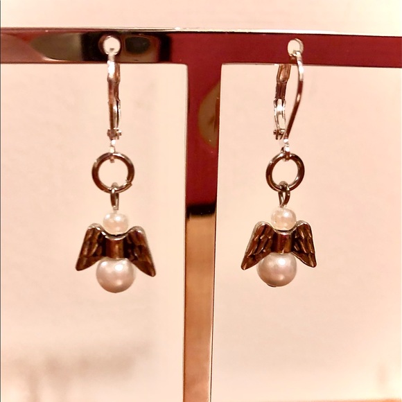 Angel Lever-back Earrings— Designed and Handcrafted By Me 🥰 - Picture 7 of 11